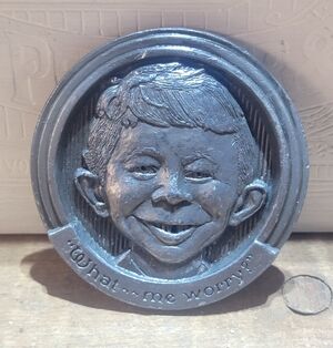 RARE 1993 Alfred E Neuman Belt Buckle Mad Magazine
